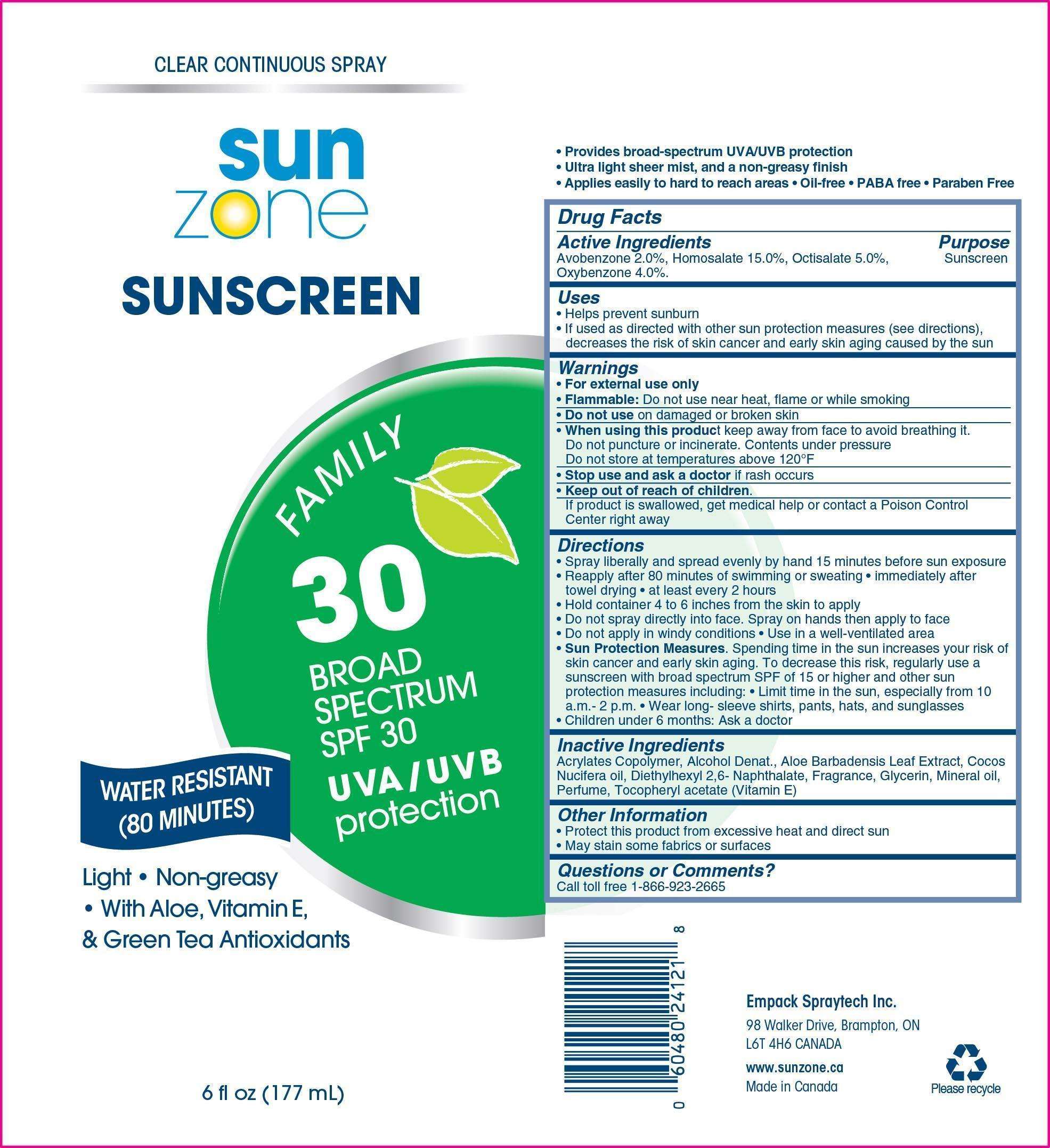 SunZone Sunscreen Family SPF 30